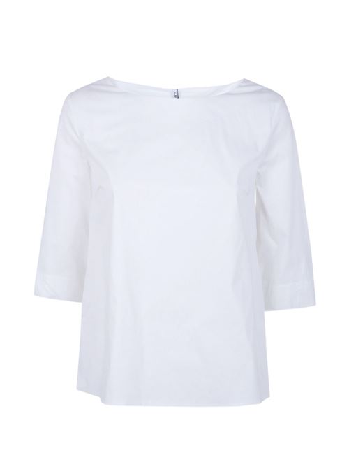 Blusa donna Liviana Conti in popeline bianca con manica 3/4 LIVIANA CONTI | L6SK74A01-0
